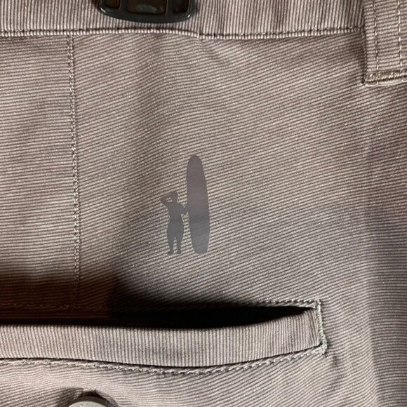 Johnnie O Wyatt Performance Men's Gray Chino Golf Steel Shorts Size 38 9000 - Picture 6 of 10